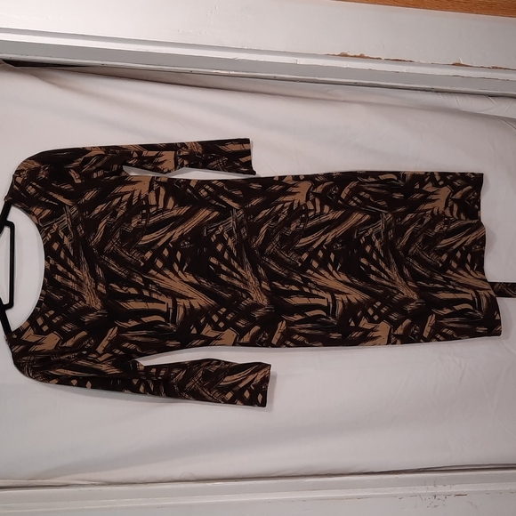 Anne Klein, Bamboo Print Dress, Size PS - Picture 9 of 10